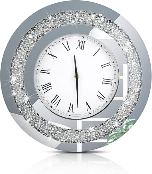 Crushed diamond clock