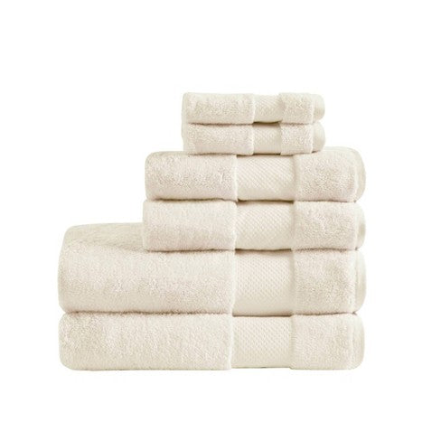 6 Piece beige towel set ( turkish cotton )