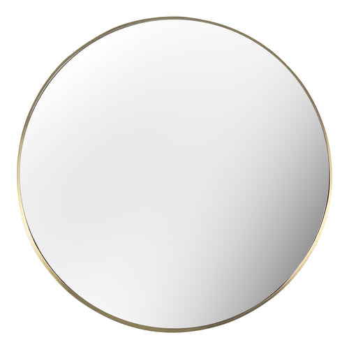 Round mirror gold rim